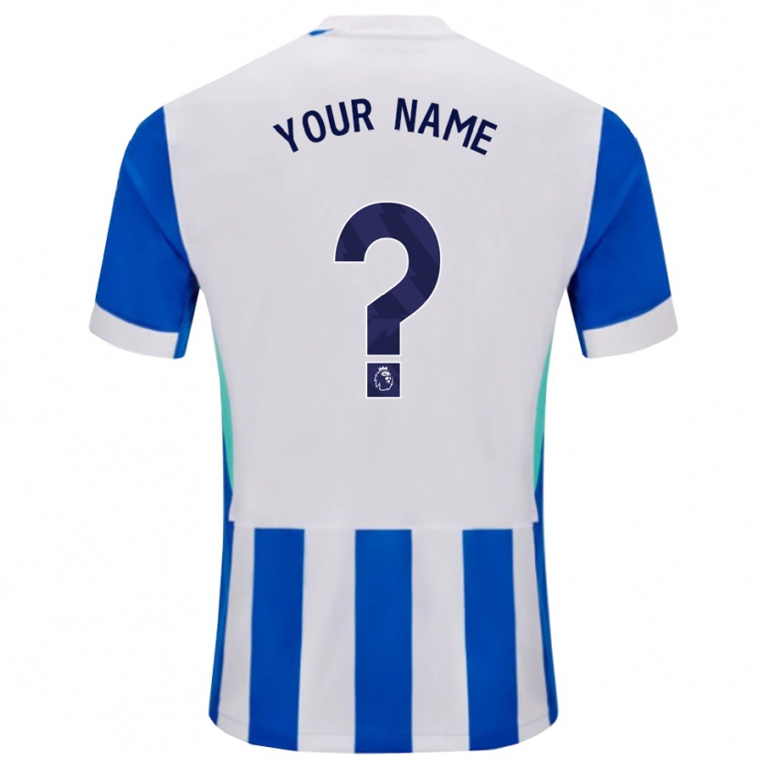 Danxen Dames Uw Naam #0 Blauw Wit Thuisshirt Thuistenue 2025/26 T-Shirt