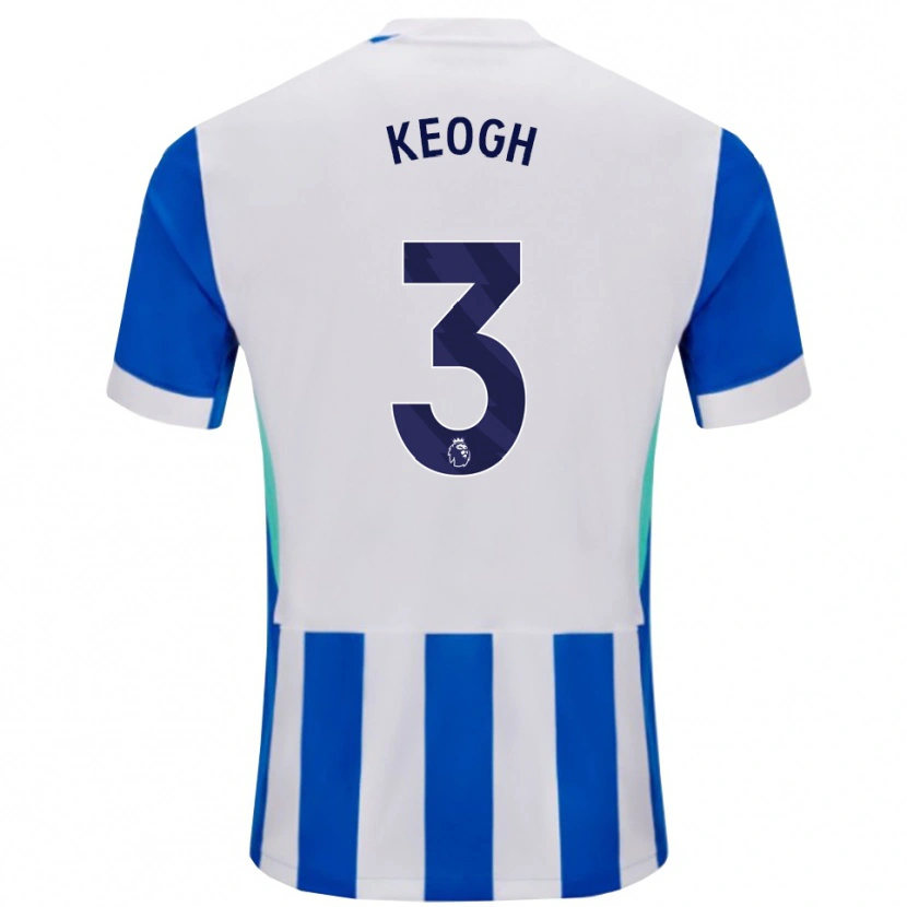 Danxen Dames Sean Keogh #3 Blauw Wit Thuisshirt Thuistenue 2025/26 T-Shirt