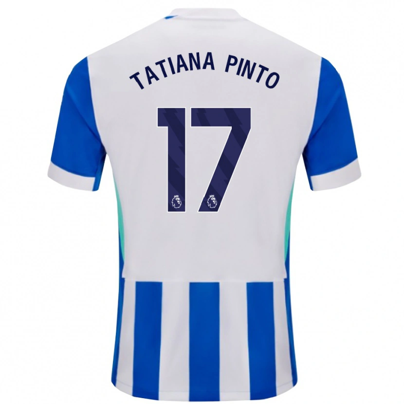 Danxen Dames Tatiana Vanessa Ferreira Pinto #17 Blauw Wit Thuisshirt Thuistenue 2025/26 T-Shirt