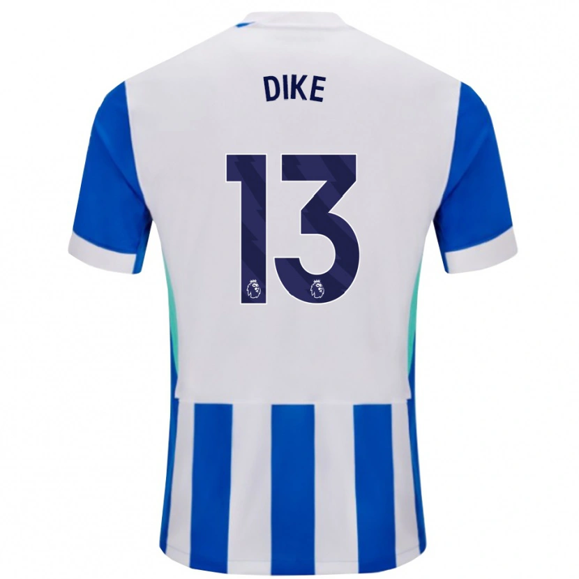 Danxen Dames Michael Dike #13 Blauw Wit Thuisshirt Thuistenue 2025/26 T-Shirt