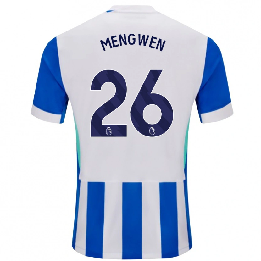 Danxen Dames Li Mengwen #26 Blauw Wit Thuisshirt Thuistenue 2025/26 T-Shirt