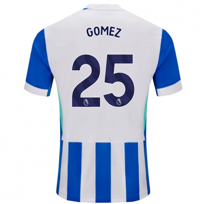 Danxen Dames Diego Gómez #25 Blauw Wit Thuisshirt Thuistenue 2025/26 T-Shirt