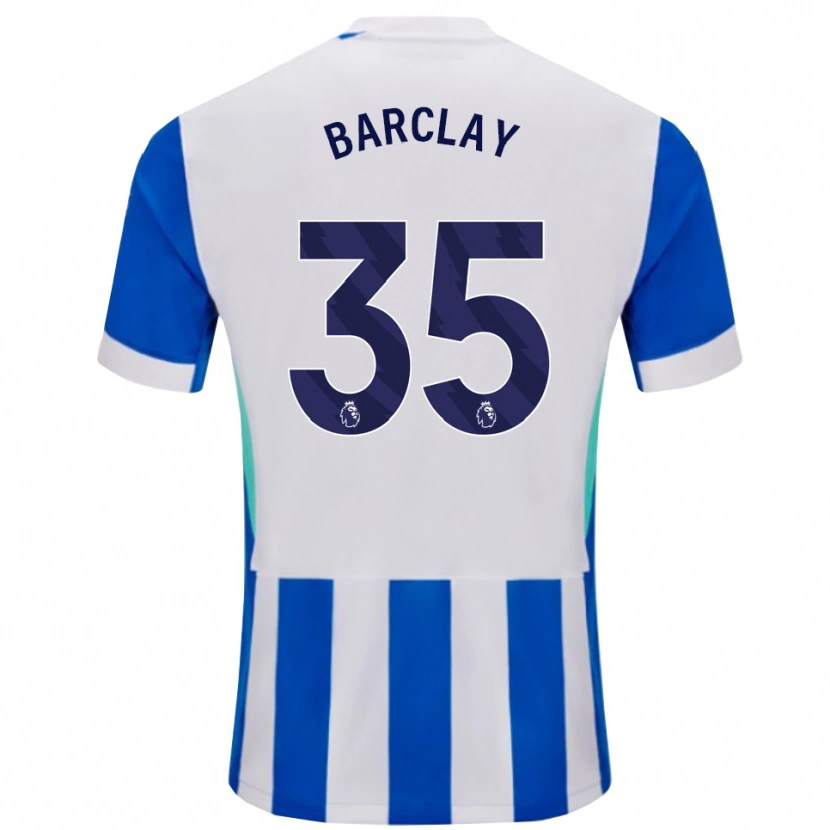 Danxen Dames Ben Barclay #35 Blauw Wit Thuisshirt Thuistenue 2025/26 T-Shirt