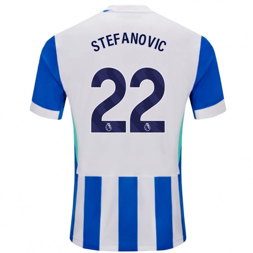 Danxen Dames Dejana Stefanović #22 Blauw Wit Thuisshirt Thuistenue 2025/26 T-Shirt