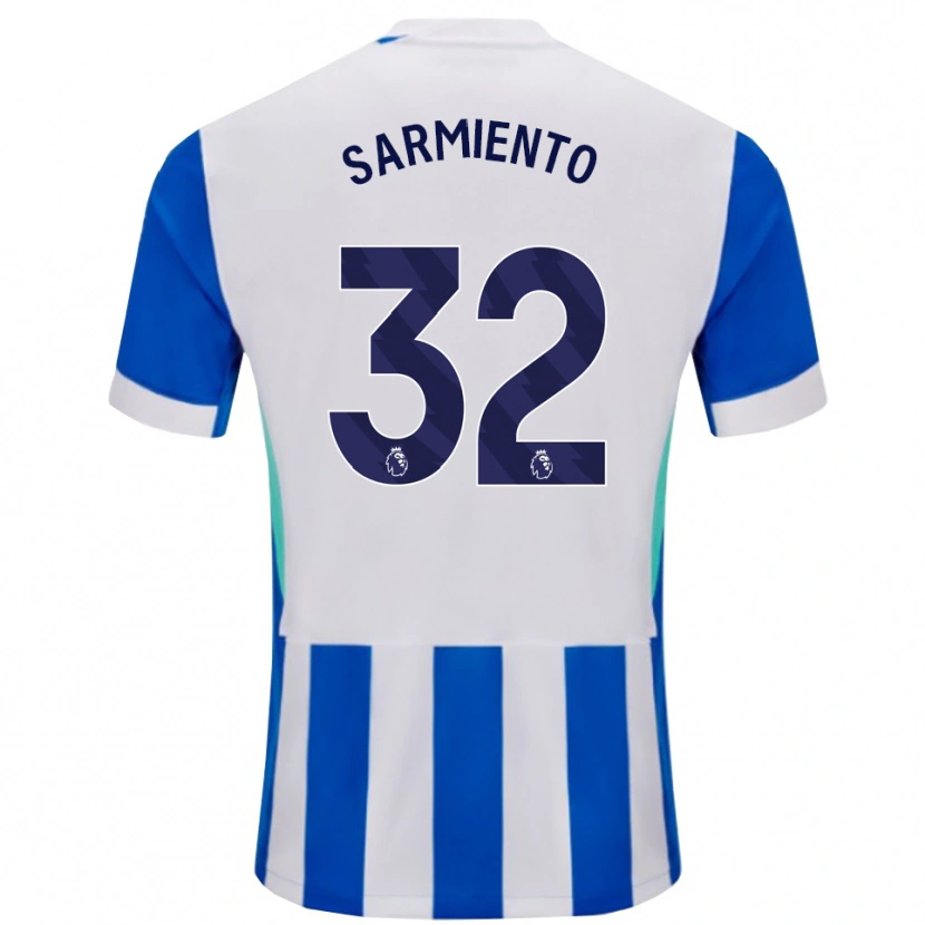Danxen Dames Jeremy Sarmiento #32 Blauw Wit Thuisshirt Thuistenue 2025/26 T-Shirt