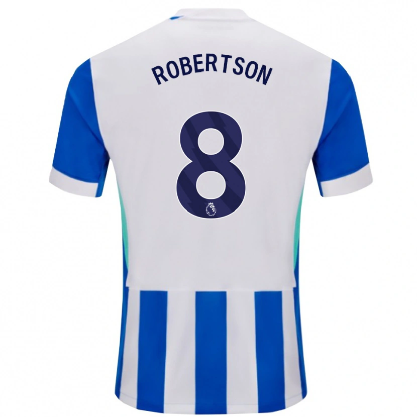 Danxen Dames Josh Robertson #8 Blauw Wit Thuisshirt Thuistenue 2025/26 T-Shirt