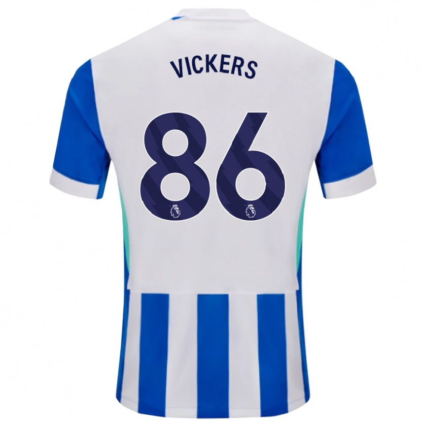 Danxen Dames Jacob Vickers #86 Blauw Wit Thuisshirt Thuistenue 2025/26 T-Shirt