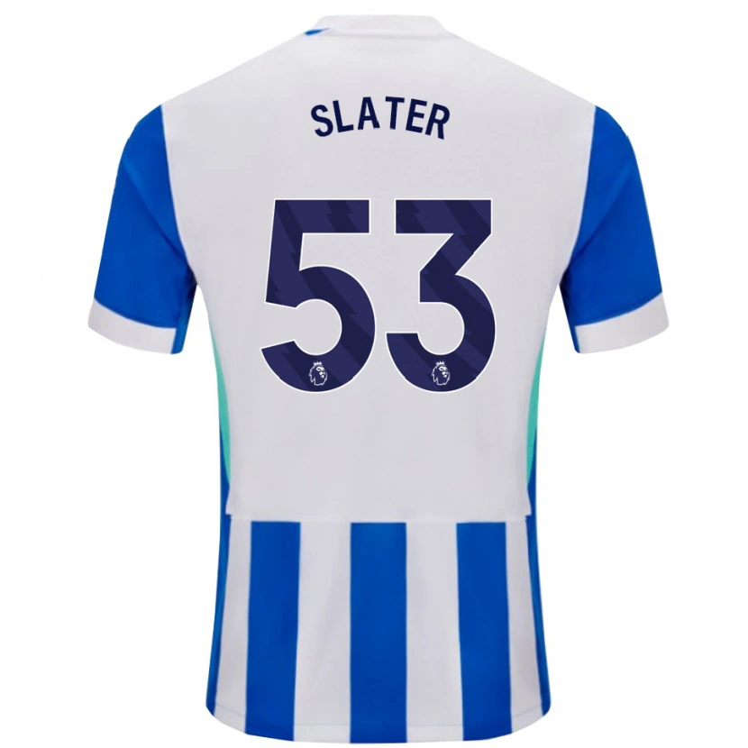 Danxen Dames Jacob Slater #53 Blauw Wit Thuisshirt Thuistenue 2025/26 T-Shirt