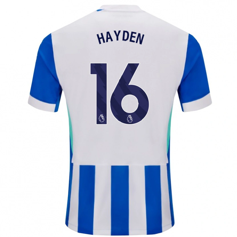 Danxen Dames Matthew Hayden #16 Blauw Wit Thuisshirt Thuistenue 2025/26 T-Shirt