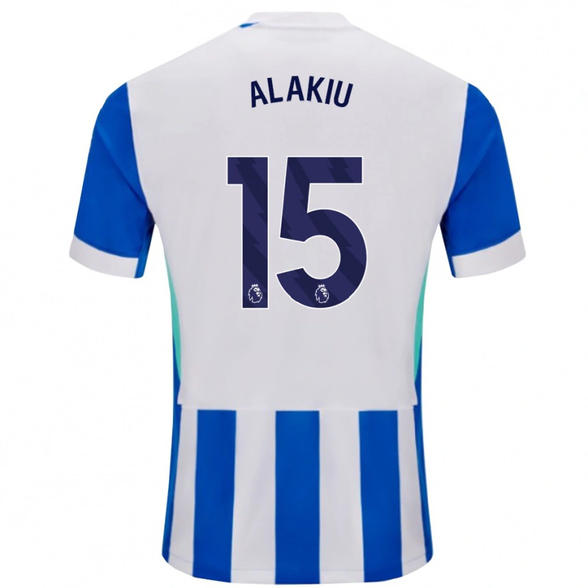 Danxen Dames Isaiah Alakiu #15 Blauw Wit Thuisshirt Thuistenue 2025/26 T-Shirt