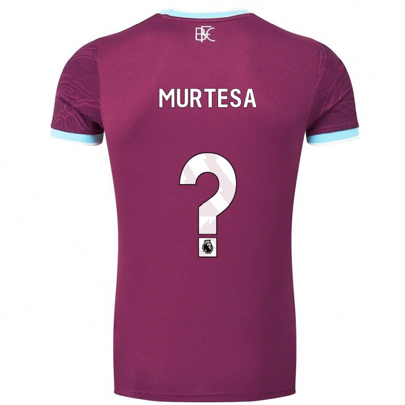 Danxen Dames Anwar Murtesa #0 Bourgondisch Hemelsblauw Thuisshirt Thuistenue 2025/26 T-Shirt