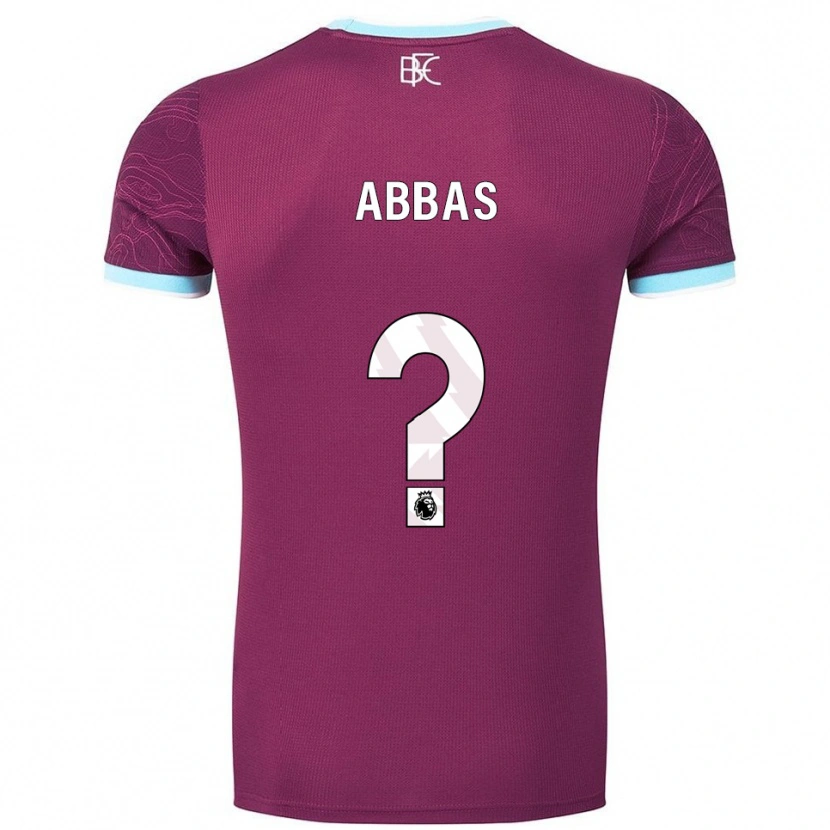 Danxen Dames Adam Abbas #0 Bourgondisch Hemelsblauw Thuisshirt Thuistenue 2025/26 T-Shirt