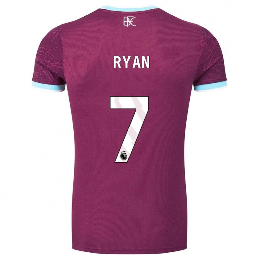 Danxen Dames Kamarni Ryan #7 Bourgondisch Hemelsblauw Thuisshirt Thuistenue 2025/26 T-Shirt