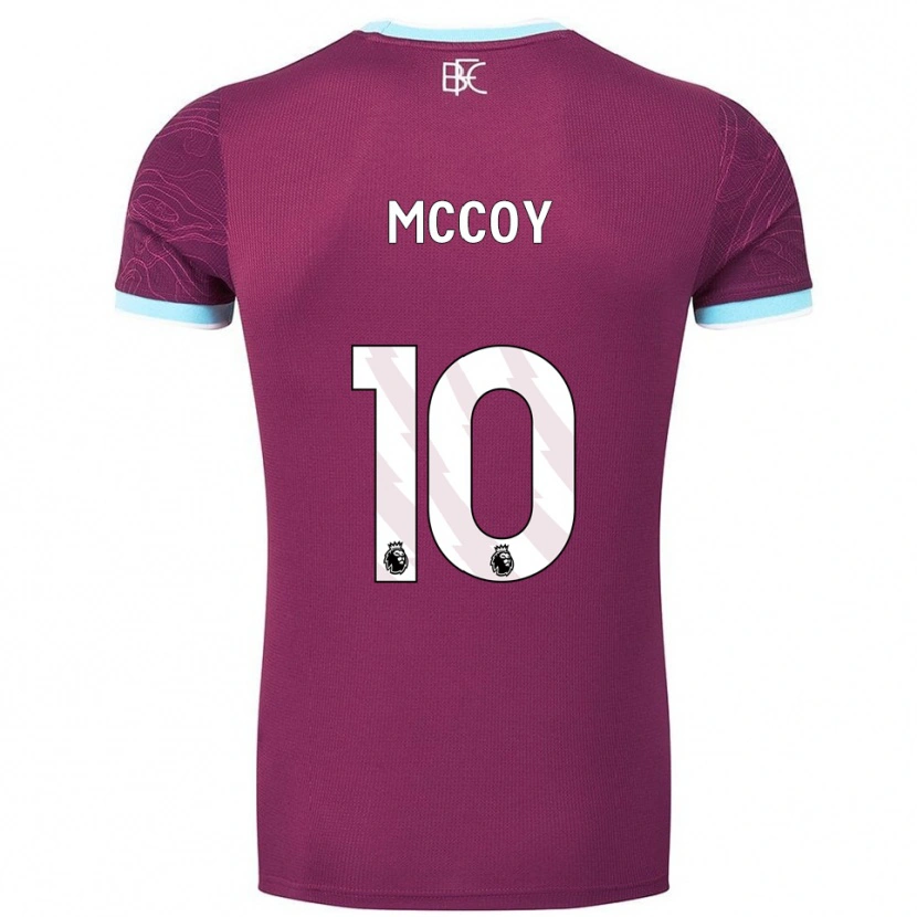 Danxen Dames Adam Mccoy #10 Bourgondisch Hemelsblauw Thuisshirt Thuistenue 2025/26 T-Shirt