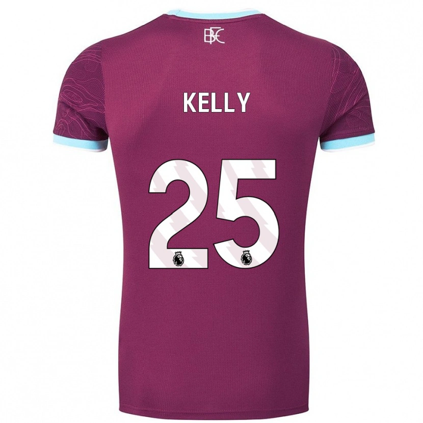 Danxen Dames Aimee Kelly #25 Bourgondisch Hemelsblauw Thuisshirt Thuistenue 2025/26 T-Shirt