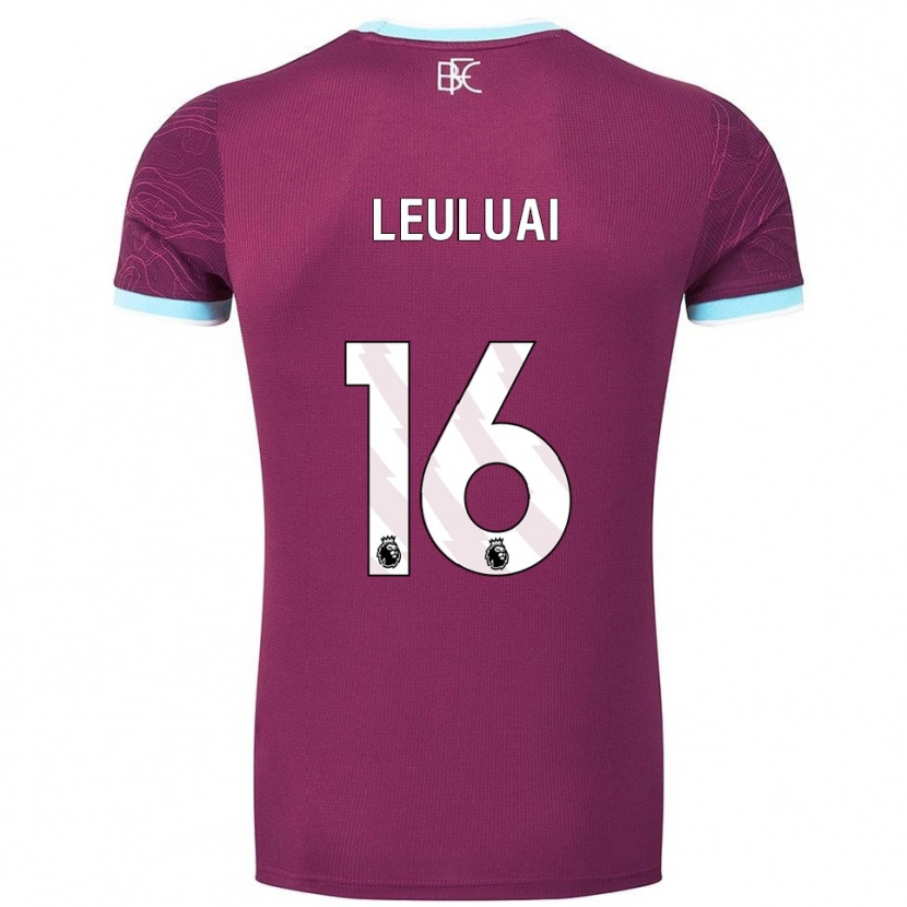 Danxen Dames Marley Leuluai #16 Bourgondisch Hemelsblauw Thuisshirt Thuistenue 2025/26 T-Shirt