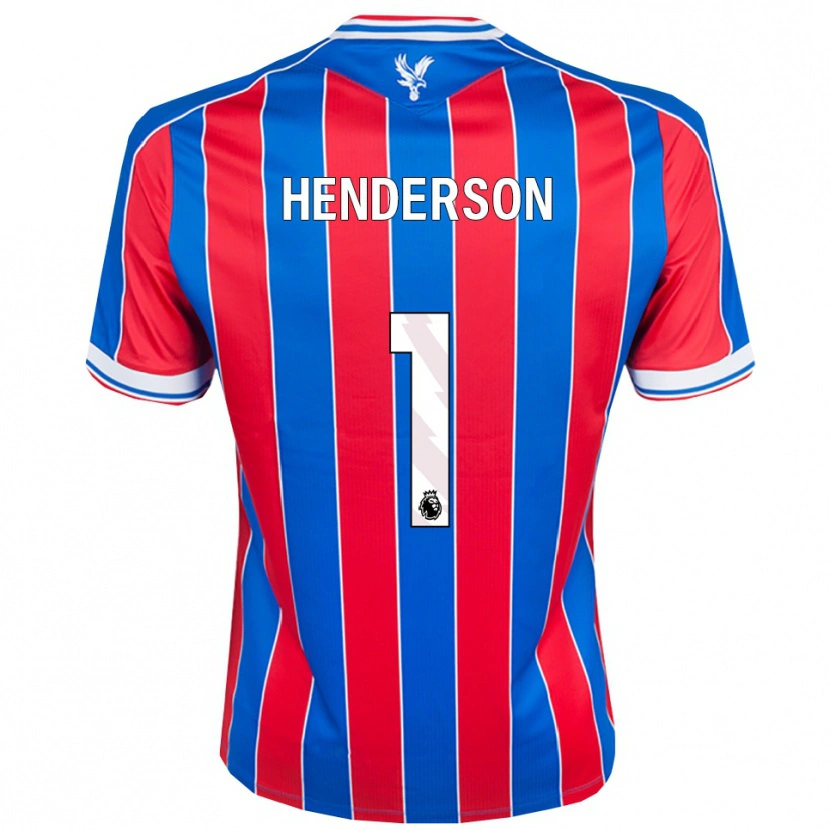 Danxen Dames Dean Henderson #1 Blauw Rood Wit Thuisshirt Thuistenue 2025/26 T-Shirt