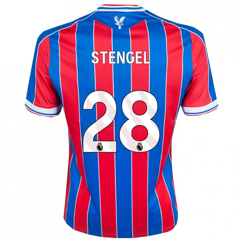 Danxen Dames Katie Stengel #28 Blauw Rood Wit Thuisshirt Thuistenue 2025/26 T-Shirt