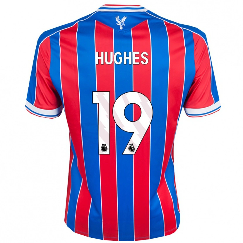 Danxen Dames Will Hughes #19 Blauw Rood Wit Thuisshirt Thuistenue 2025/26 T-Shirt