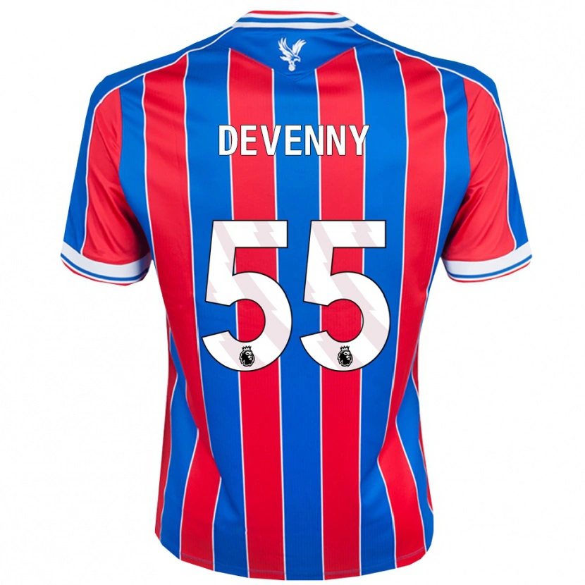 Danxen Dames Justin Devenny #55 Blauw Rood Wit Thuisshirt Thuistenue 2025/26 T-Shirt