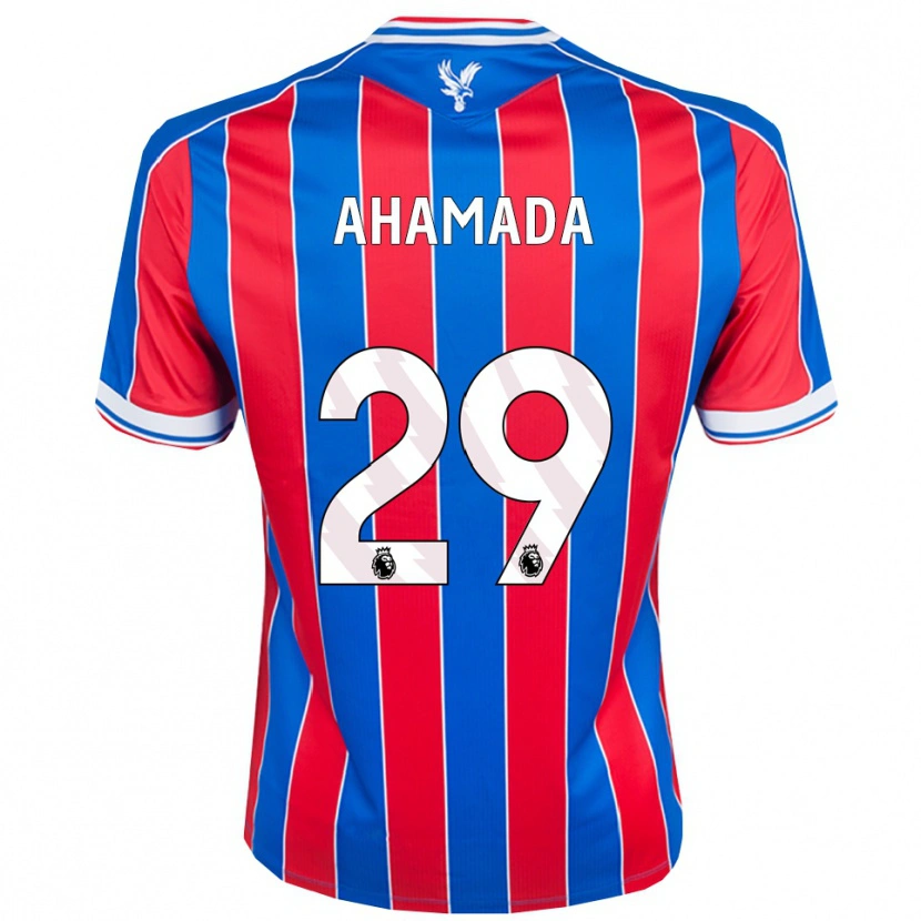 Danxen Dames Naouirou Ahamada #29 Blauw Rood Wit Thuisshirt Thuistenue 2025/26 T-Shirt
