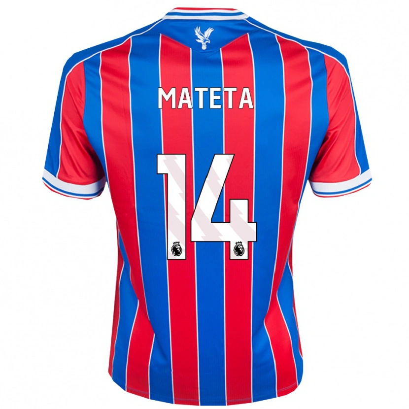 Danxen Dames Jean-Philippe Mateta #14 Blauw Rood Wit Thuisshirt Thuistenue 2025/26 T-Shirt