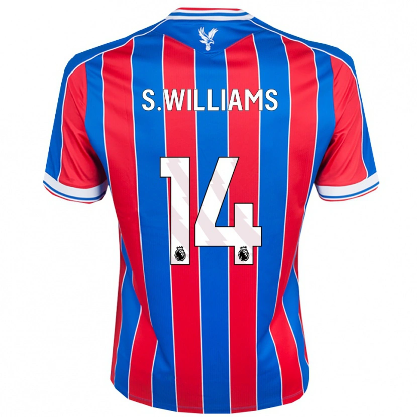 Danxen Dames Seb Williams #14 Blauw Rood Wit Thuisshirt Thuistenue 2025/26 T-Shirt