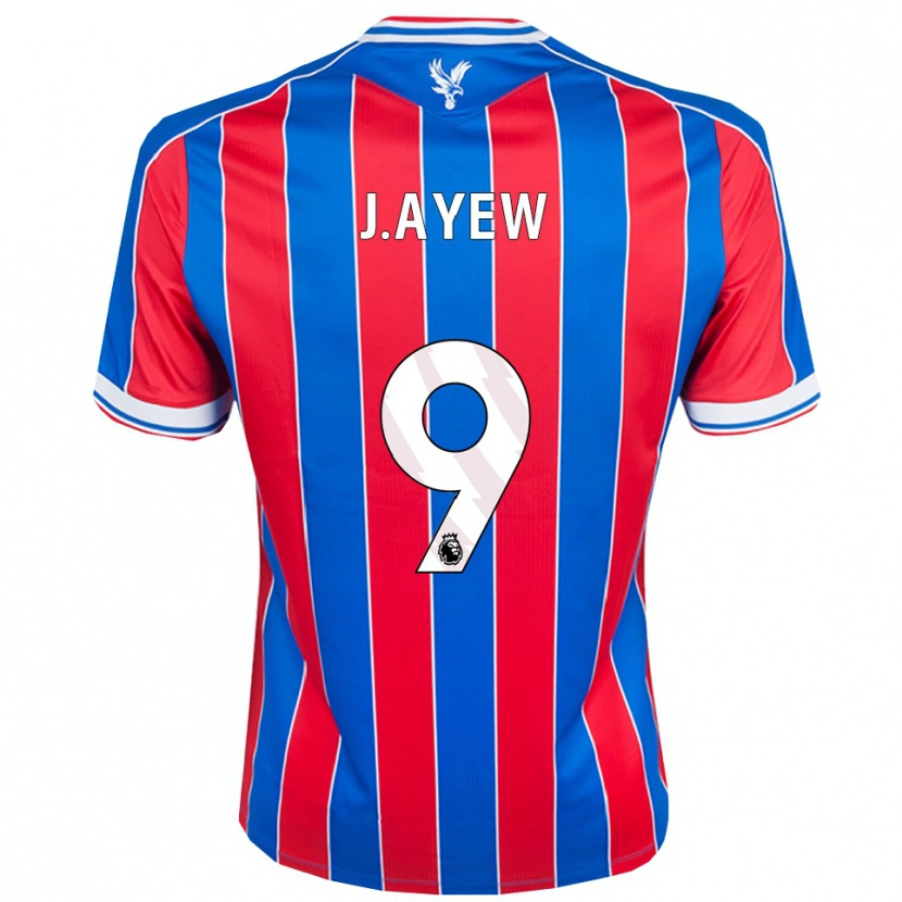Danxen Dames Jordan Ayew #9 Blauw Rood Wit Thuisshirt Thuistenue 2025/26 T-Shirt