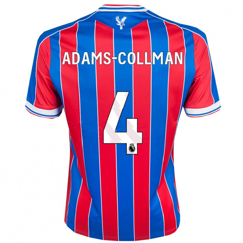 Danxen Dames Kai-Reece Adams-Collman #4 Blauw Rood Wit Thuisshirt Thuistenue 2025/26 T-Shirt