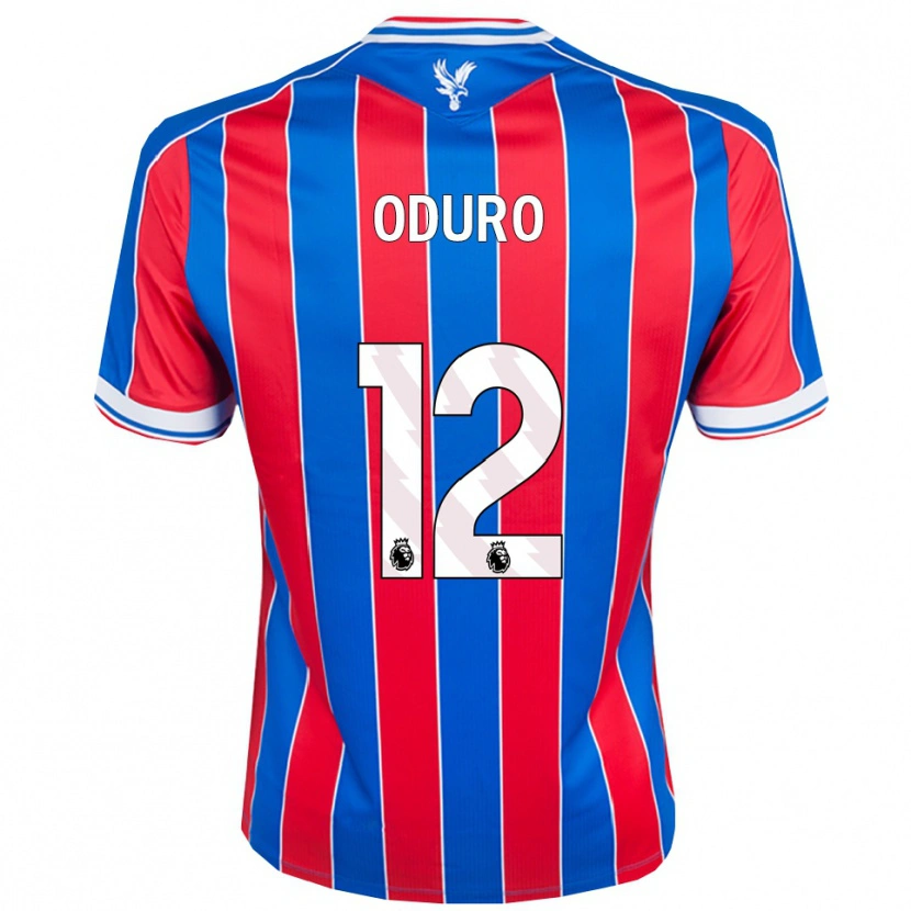 Danxen Dames Stuart Oduro #12 Blauw Rood Wit Thuisshirt Thuistenue 2025/26 T-Shirt