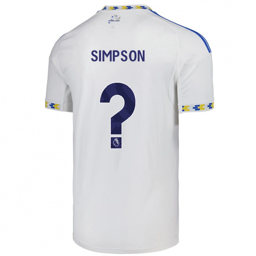 Danxen Dames Carrie Simpson #0 Wit Blauw Thuisshirt Thuistenue 2025/26 T-Shirt
