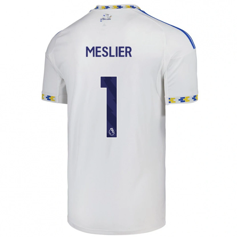 Danxen Dames Illan Meslier #1 Wit Blauw Thuisshirt Thuistenue 2025/26 T-Shirt