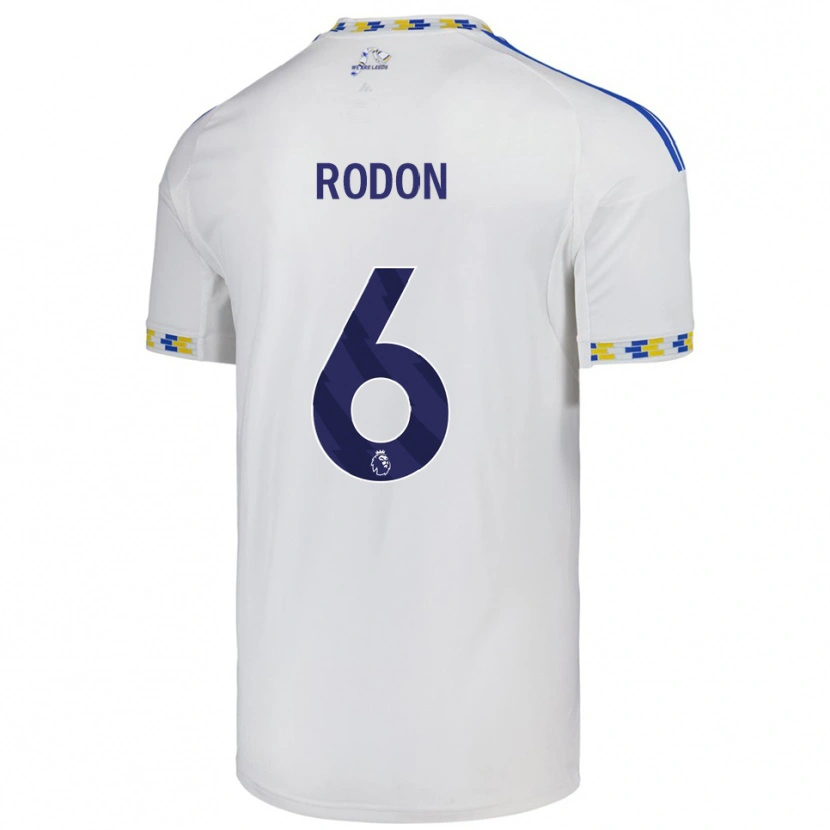 Danxen Dames Joe Rodon #6 Wit Blauw Thuisshirt Thuistenue 2025/26 T-Shirt