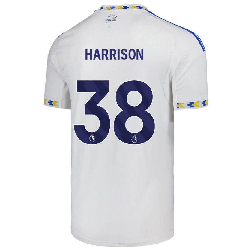 Danxen Dames Jack Harrison #38 Wit Blauw Thuisshirt Thuistenue 2025/26 T-Shirt