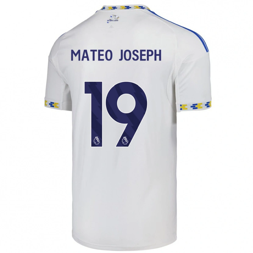 Danxen Dames Mateo Joseph #19 Wit Blauw Thuisshirt Thuistenue 2025/26 T-Shirt