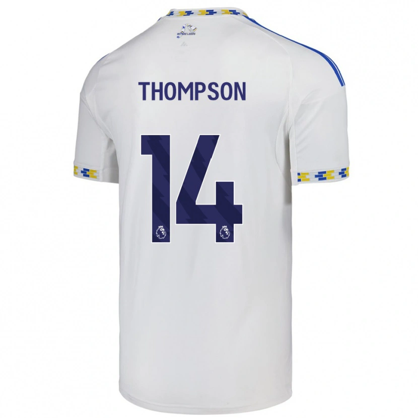Danxen Dames Aiden Thompson #14 Wit Blauw Thuisshirt Thuistenue 2025/26 T-Shirt