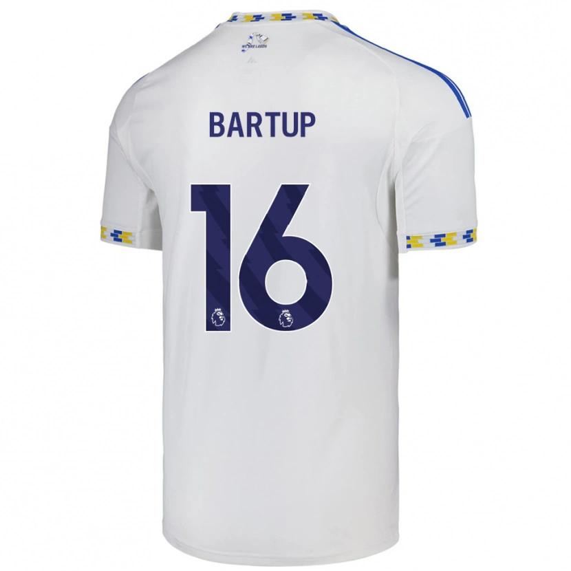 Danxen Dames Laura Bartup #16 Wit Blauw Thuisshirt Thuistenue 2025/26 T-Shirt