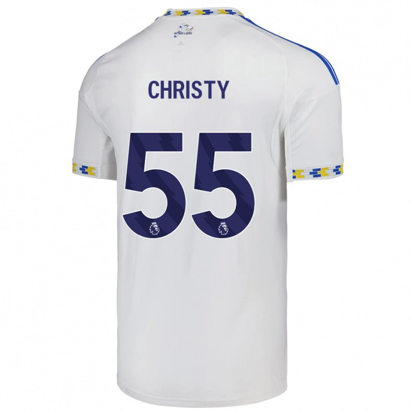 Danxen Dames Harry Christy #55 Wit Blauw Thuisshirt Thuistenue 2025/26 T-Shirt