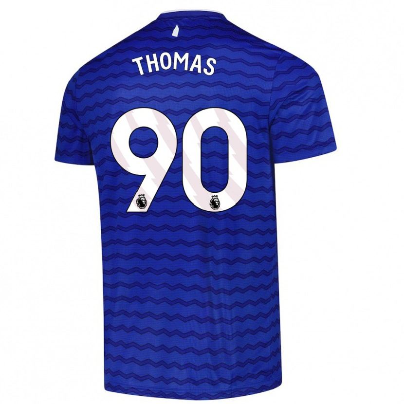 Danxen Dames Aled Thomas #90 Blauw Marineblauw Thuisshirt Thuistenue 2025/26 T-Shirt