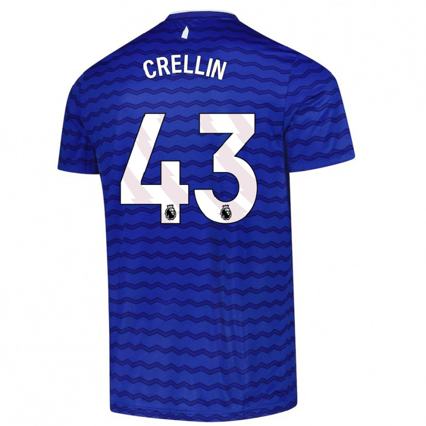 Danxen Dames Billy Crellin #43 Blauw Marineblauw Thuisshirt Thuistenue 2025/26 T-Shirt
