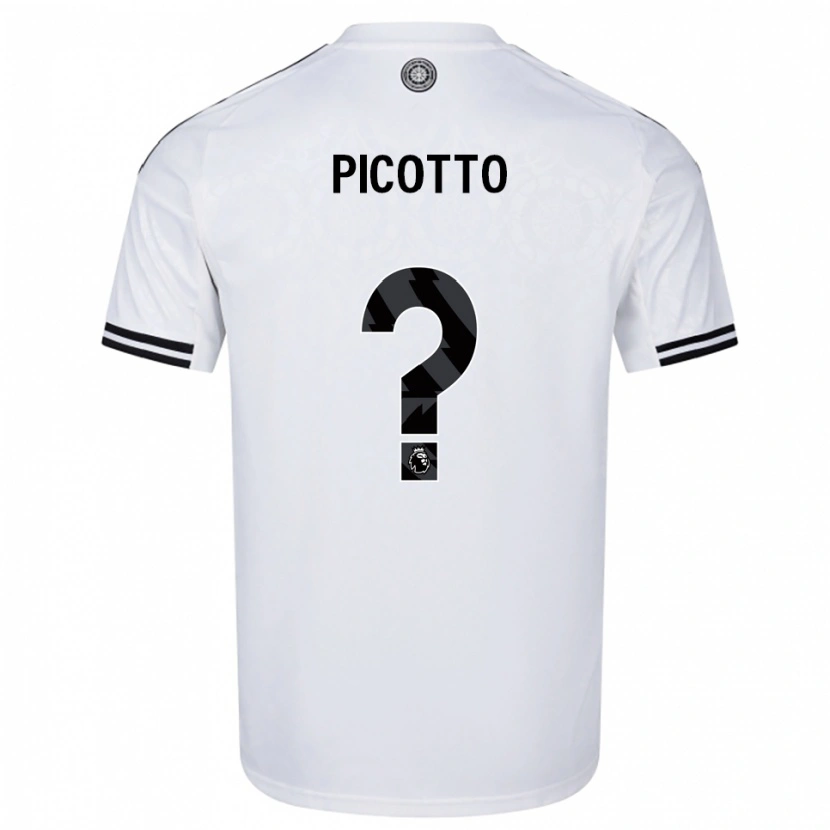 Danxen Dames Luca Picotto #0 Wit Zwart Thuisshirt Thuistenue 2025/26 T-Shirt