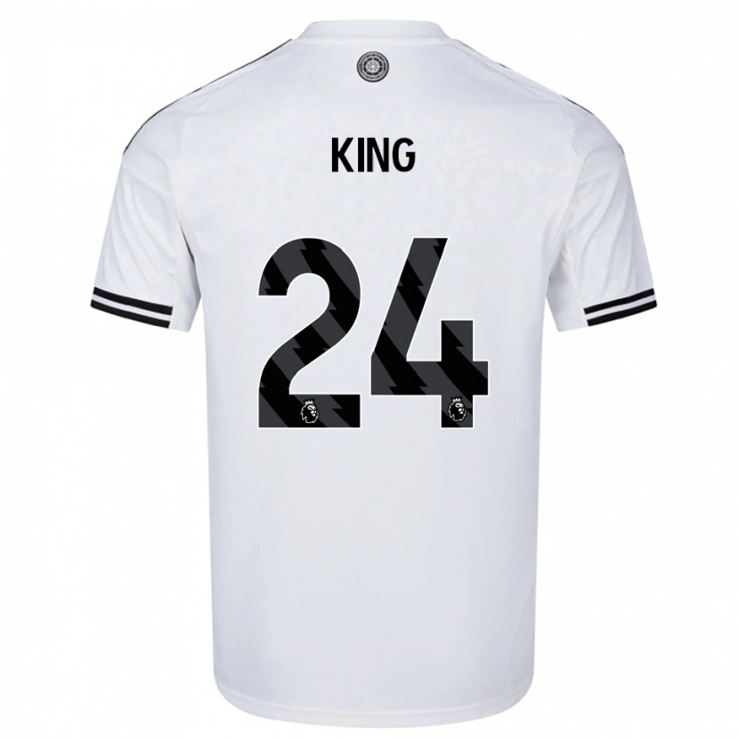 Danxen Dames Josh King #24 Wit Zwart Thuisshirt Thuistenue 2025/26 T-Shirt