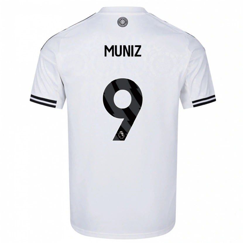 Danxen Dames Rodrigo Muniz #9 Wit Zwart Thuisshirt Thuistenue 2025/26 T-Shirt