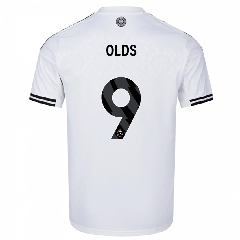 Danxen Dames Ellie Olds #9 Wit Zwart Thuisshirt Thuistenue 2025/26 T-Shirt