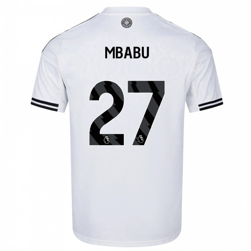 Danxen Dames Kevin Mbabu #27 Wit Zwart Thuisshirt Thuistenue 2025/26 T-Shirt
