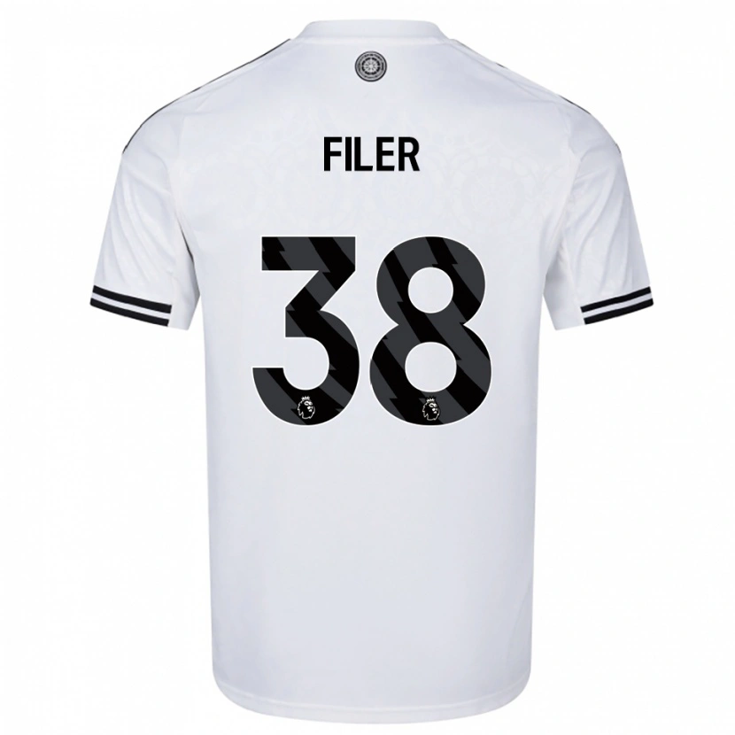 Danxen Dames Maddie Filer #38 Wit Zwart Thuisshirt Thuistenue 2025/26 T-Shirt