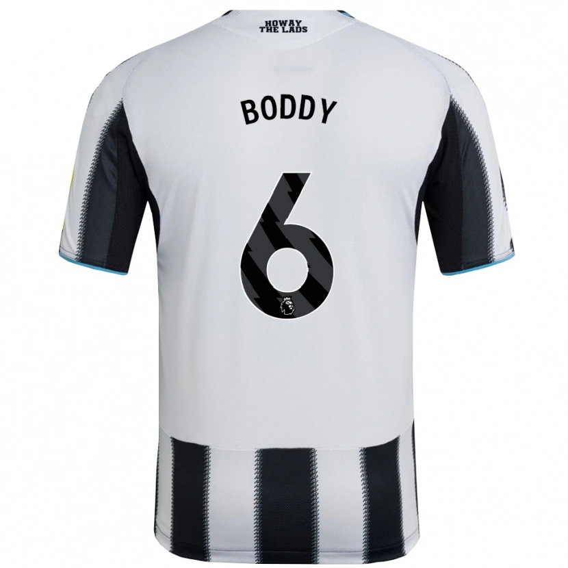 Danxen Dames Elysia Boddy #6 Zwart Wit Thuisshirt Thuistenue 2025/26 T-Shirt