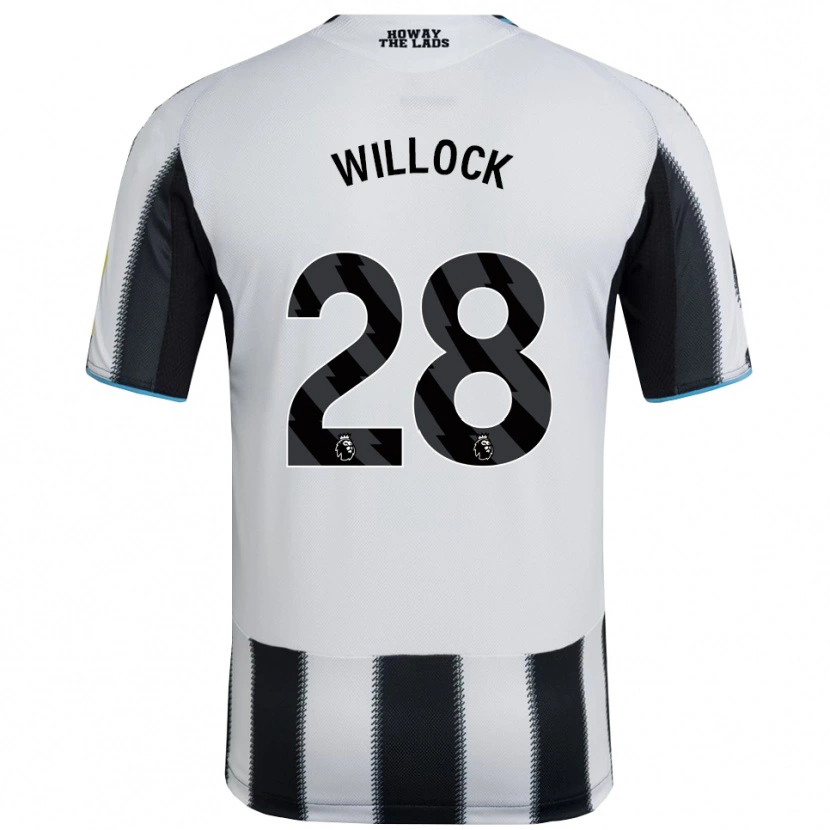 Danxen Dames Joe Willock #28 Zwart Wit Thuisshirt Thuistenue 2025/26 T-Shirt