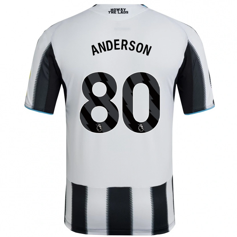 Danxen Dames Will Anderson #80 Zwart Wit Thuisshirt Thuistenue 2025/26 T-Shirt