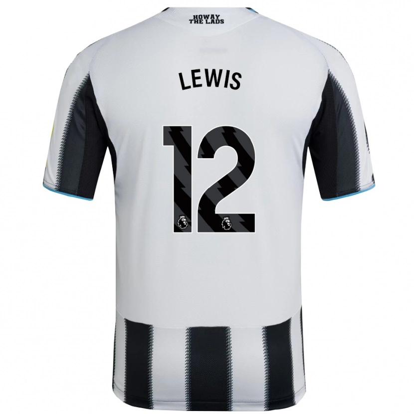 Danxen Dames Jamal Lewis #12 Zwart Wit Thuisshirt Thuistenue 2025/26 T-Shirt
